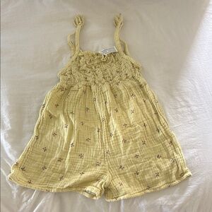 Gerber Yellow Jumpsuit‎ with Smocked Detailing